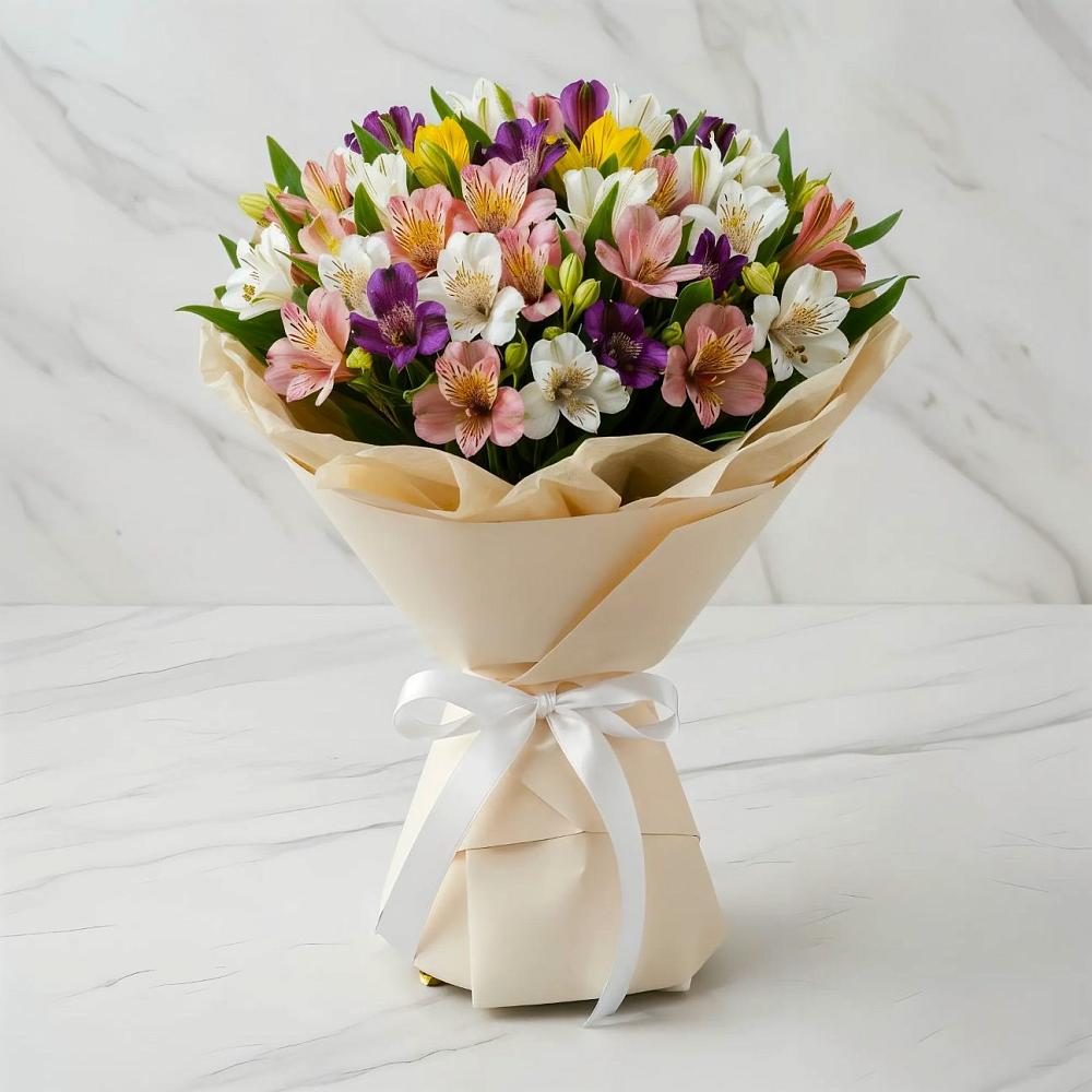 Букет цветов из: Альстромерии в Умёт