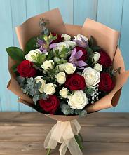Букет цветов из:  Розы и Альстромерии в Умёт