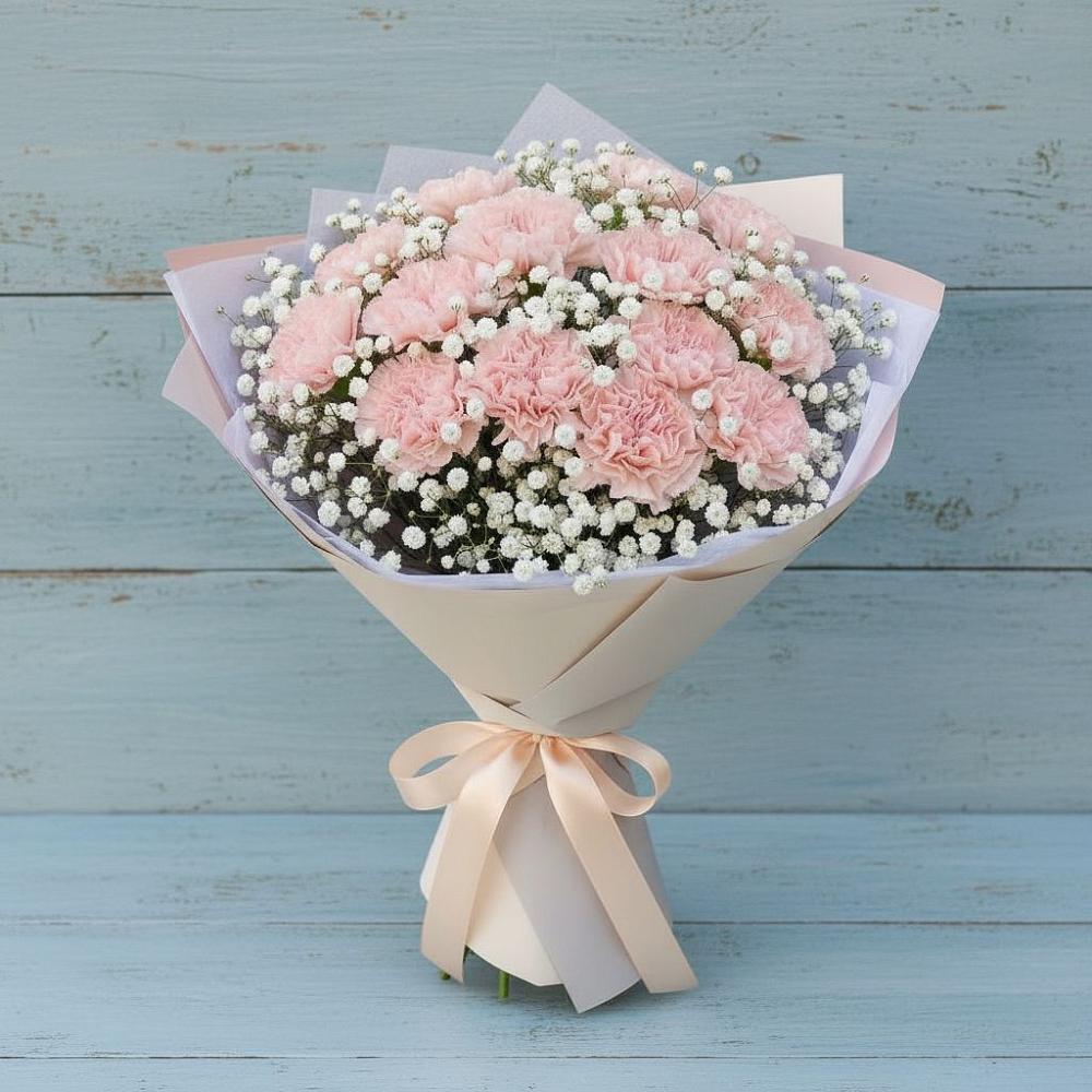 Букет цветов из: Гвоздики в Умёт