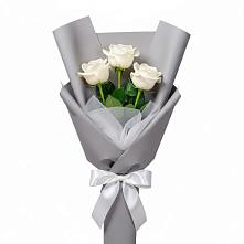 Букет 3 белые розы #REPLACE_PRED# Умёт