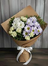 Букет цветов из:  Хризантемы и Розы в Умёт