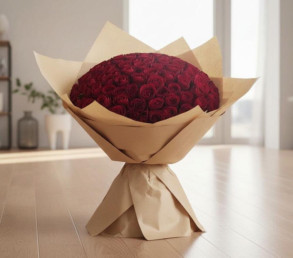 Букет 101 Красная роза в Умёт