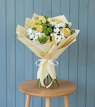 Букет цветов из:  Хризантемы и Розы #REPLACE_PRED# Умёт