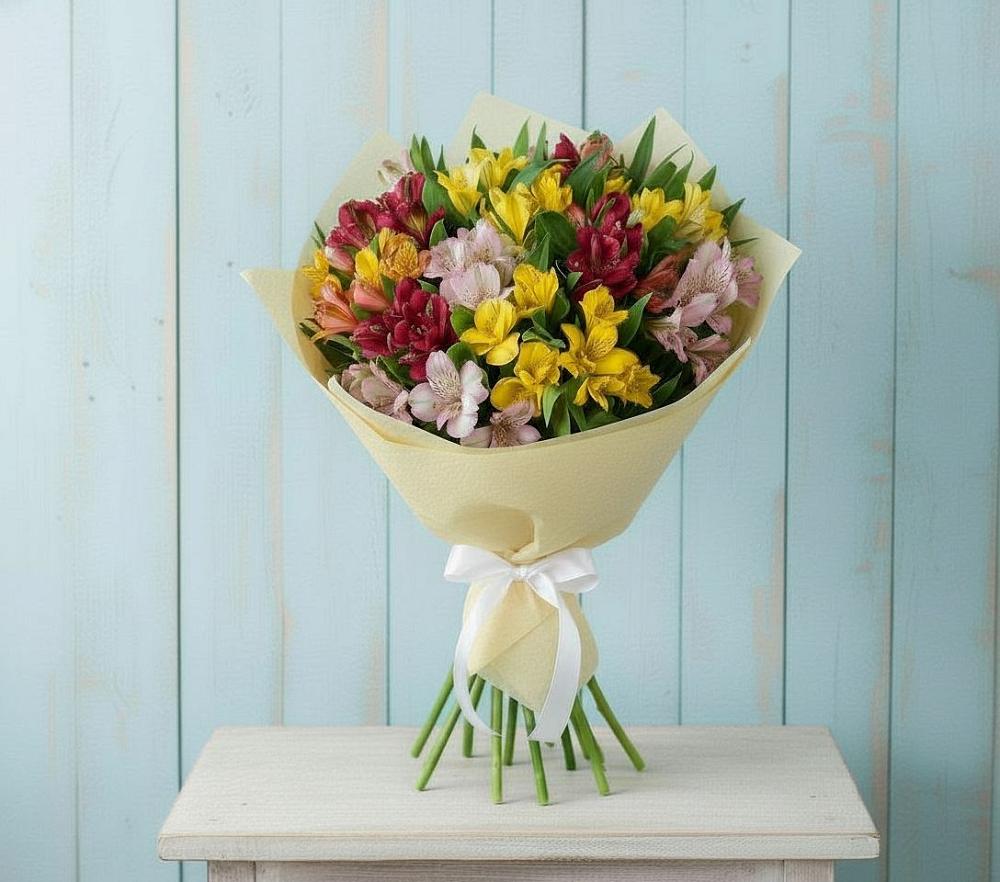 Букет цветов из: Альстромерии в Умёт