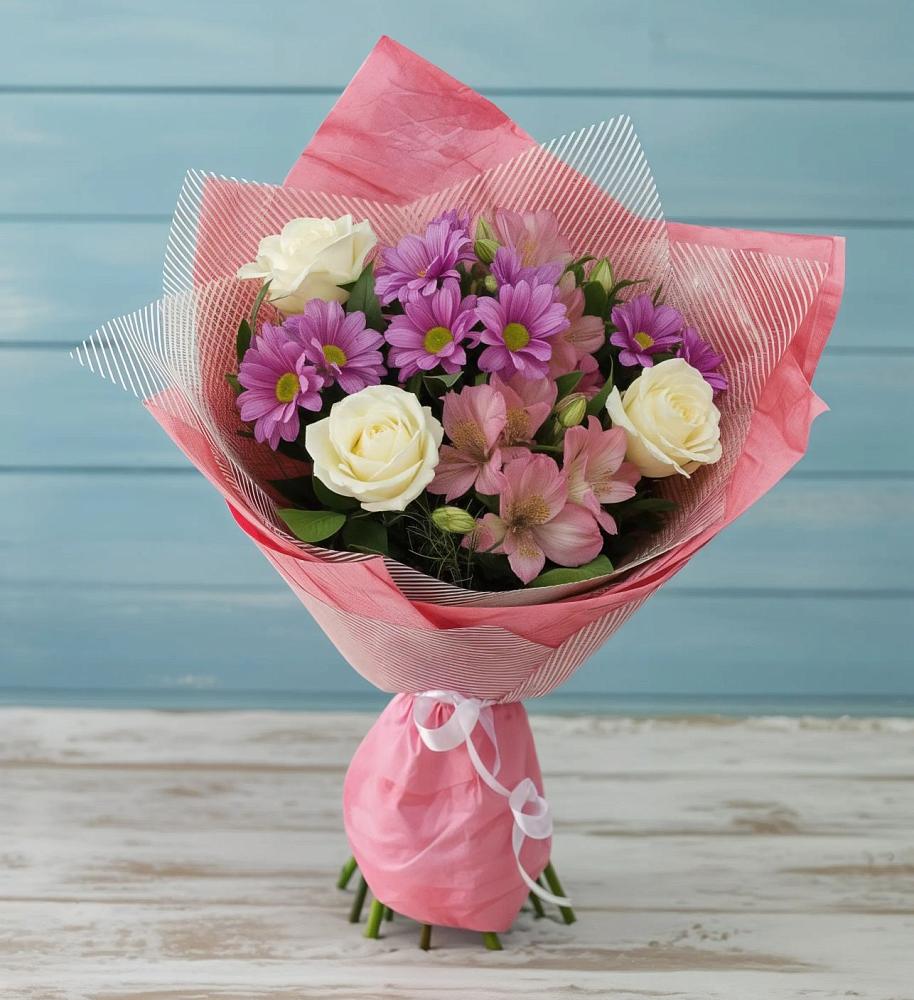 Букет цветов из: Герберы в Умёт