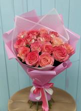Букет 15 Розовых роз Равель в Умёт