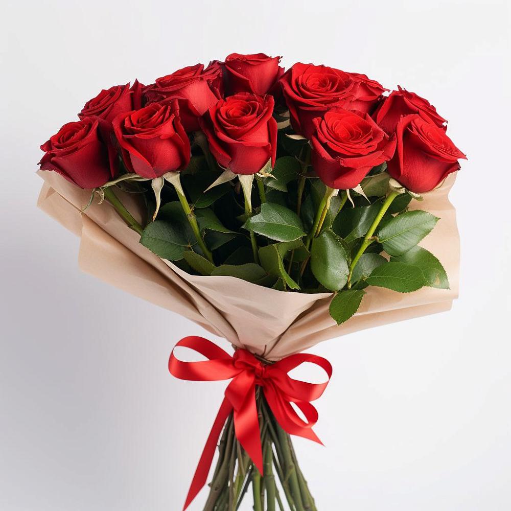 Букет 11 Красных роз Эдлесс Лав в Умёт